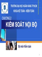 Bài giảng Kiểm toán doanh nghiệp: Chương 2 - ĐH Ngân hàng TP. HCM