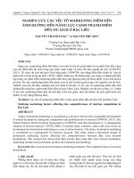 Nghiên cứu các yếu tố marketing điểm đến ảnh hưởng đến năng lực cạnh tranh điểm đến du lịch ở Bạc Liêu