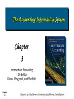 Lecture Intermediate accounting, (12th Edition): Chapter 3 - Kieso, Weygandt, Warfield