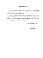 Luận văn Thạc sỹ Khoa học kinh tế: Phát triển rừng trồng sản xuất trên địa bàn tỉnh Thừa Thiên Huế