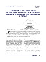 Application of the copula-based decomposition method to study the income inequality between rural and urban areas in Vietnam