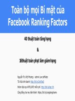 Bài giảng 40 thuật toán tăng hạng và 16 thuật toán phạt làm giảm hạng