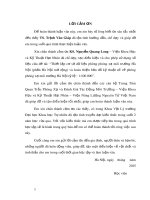 Luận văn Thạc sĩ Khoa học: Nghiên cứu xác định liều chiếu dân chúng do phóng xạ tự nhiên ở khu vực Hà Nội (phần Hà Nội mở rộng)