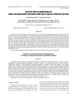 Giải pháp quản trị nguồn nhân lực trong các doanh nghiệp kinh doanh thuốc bảo vệ thực vật ở miền Bắc Việt Nam