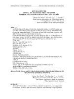Kết quả điều trị sỏi đài - bể thận bằng phẫu thuật mở tại Bệnh viện Đa khoa Trung Ương Thái Nguyên