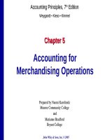 Lecture Accounting principles (7th Edition): Chapter 5 – Weygandt, Kieso, Kimmel
