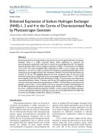 Enhanced expression of sodium hydrogen exchanger (NHE)-1, 2 and 4 in the cervix of ovariectomised rats by phytoestrogen genistein