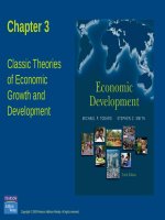 Lecture Economic development - Chapter 3: Classic theories of economic growth