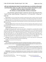 Kết quả sớm phương pháp tán sỏi thận qua da đường hầm nhỏ dưới hướng dẫn của siêu âm năng lượng holmium laser tại Bệnh viện Đa khoa tỉnh Bắc Giang từ tháng 12 năm 2016 đến tháng 8 năm 2017