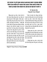 Xây dựng và sử dụng bảng danh mục đơn vị hành chính trên quan điểm đẩy mạnh ứng dụng công nghệ thông tin trong sự nghiệp công nghiệp hóa, hiện đại hóa hiện nay ở nước ta
