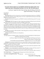 Tỷ lệ sử dụng dịch vụ tại phòng khám đa khoa khu vực trên địa bàn tỉnh Bình Dương và các yếu tố liên quan