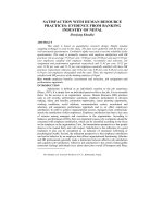 Satisfaction with human resource practices: Evidence from banking industry of Nepal