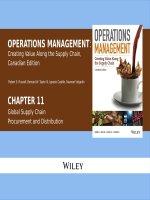 Lecture Operations management: Creating value along the supply chain (Canadian edition) - Chapter 11