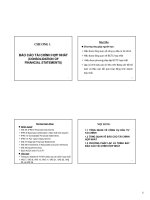 Bài giảng Kế toán tài chính 3 - Chương 1: Báo cáo tài chính hợp nhất