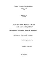 Dạy học tích hợp với chủ đề ánh sáng và sự sống (2017) 