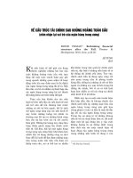 Về cấu trúc tài chính sau khủng hoảng toàn cầu (Nhìn nhận lại vai trò của Ngân hàng Trung ương)