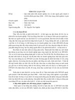 Tóm tắt luận văn Thạc sĩ: Quá trình phát triển doanh nghiệp vừa và nhỏ ngoài quốc doanh ở tỉnh Hòa Bình giai đoạn 2006 – 2010, thực trạng, kinh nghiệm và giải pháp