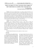Những tác động của cuộc cách mạng công nghiệp lần thứ tư đến lĩnh vực lao động, việc làm ở Việt Nam