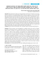 Chính sách đầu tư theo hình thức đối tác công tư ở Việt Nam và một số trở ngại đối với khu vực tư nhân tham gia đầu tư, quản lý vận hành công trình thủy lợi
