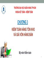 Bài giảng Kiểm toán căn bản: Chương 3 - ĐH Ngân Hàng TP. HCM