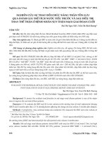 Nghiên cứu sự thay đổi chức năng thận tồn lưu qua đánh giá thể tích nước tiểu trước và sau điều trị thay thế thận ở bệnh nhân suy thận mạn giai đoạn cuối