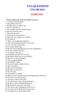 Bài tập về câu hỏi đuôi tiếng Anh