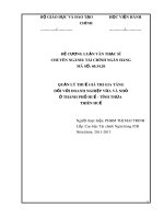 Đề cương Luận văn Thạc sĩ: Quản lý thuế giá trị gia tăng đối với doanh nghiệp vừa và nhỏ ở thành phố Huế - tỉnh Thừa Thiên Huế