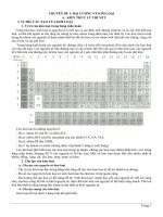 KIẾN THỨC TRỌNG tâm hóa học ôn THI THPT