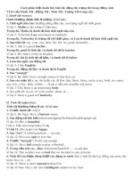 Cách phân biệt danh từ, tính từ, động từ, trạng từ trong tiếng Anh