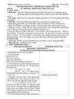 Giáo án đại số 9 học kì 2 theo phương pháp mới