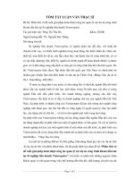 Tóm tắt luận văn Thạc sĩ: Phân tích và đề xuất giải pháp hoàn thiện công tác quản lý các dự án công trình khoan dầu khí tại Xí nghiệp liên doanh Vietsovpetro