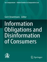 Information obligations and disinformation of consumers 