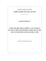 Luận văn Thạc sĩ Khoa học: Nghiên cứu hiện trạng ô nhiễm và công nghệ lên men mêtan nước thải chế biến tinh bột sắn của một số làng nghề thuộc huyện Hoài Đức, Hà Nội