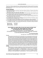 Quan điểm của giảng viên về việc ứng dụng phương pháp học tập kết hợp trong giảng dạy tiếng Anh tại Trường Đại học Hàng hải Việt Nam