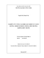 Tóm tắt Luận văn Thạc sĩ: Nghiên cứu nâng cao hiệu quả định vị và dẫn đường robot di động trong môi trường không biết trước