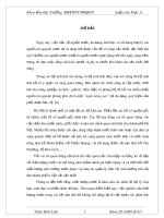 Luận văn Thạc sĩ Khoa học: Phân tích đánh giá chất lượng nước hồ Thiền Quang, Hà Nội