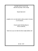 Tóm tắt Luận án Tiến sĩ Công nghệ thông tin: Nghiên cứu cải tiến phân lớp đa nhãn văn bản và ứng dụng