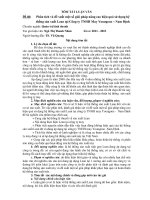 Tóm tắt luận văn Thạc sĩ: Phân tích và đề xuất một số giải pháp nâng cao hiệu quả sử dụng hệ thống sản xuất Lean tại Công ty TNHH May Youngone – Nam Định