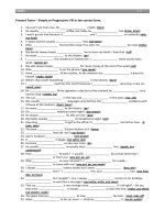 Bài tập Present Tense