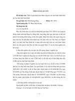 Tóm tắt luận văn Thạc sĩ: Một số giải pháp hoàn thiện công tác cải cách hành chính thuế tại Cục thuế tỉnh Nam Định