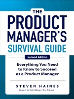 The product managers survival guide everything you need to know to succeed as a product manager, 2nd edition 