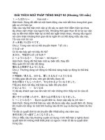 Tài liệu Giải thích ngữ pháp tiếng Nhật N3