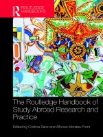 The routledge handbook of study abroad research and practice 