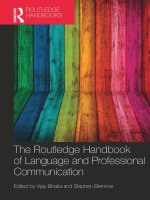 (Routledge Handbooks in Applied Linguistics) Vijay Bhatia, Stephen Bremner - The Routledge Handbook of Language and Professional Communication-Routledge (2014)