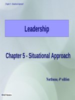Lecture Leadership - Theory and practice - Chapter 5: Situational approach