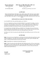 Quyết định số 2503/2019/QĐ-UBND tỉnh Thái Bình