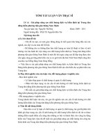 Tóm tắt luận văn Thạc sĩ: Giải pháp nâng cao chất lượng dịch vụ kiểm định tại Trung tâm đăng kiểm phương tiện giao thông Nam Định