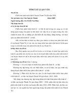 Tóm tắt luận văn Thạc sĩ: Chiến lược phát triển kinh tế huyện Thanh Trì đến năm 2020