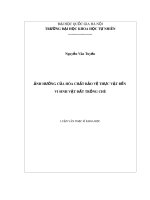Luận văn Thạc sĩ Khoa học: Ảnh hưởng của hóa chất bảo vệ thực vật đến vi sinh vật đất trồng chè