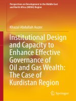 Institutional design and capacity to enhance effective governance of oil and gas wealth the case of kurdistan region 